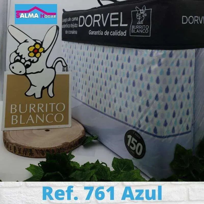 761 Azul Coralina Dorvel de Burrito Blanco - Imagen 2