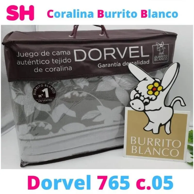 765 Gris Coralina Dorvel de Burrito Blanco