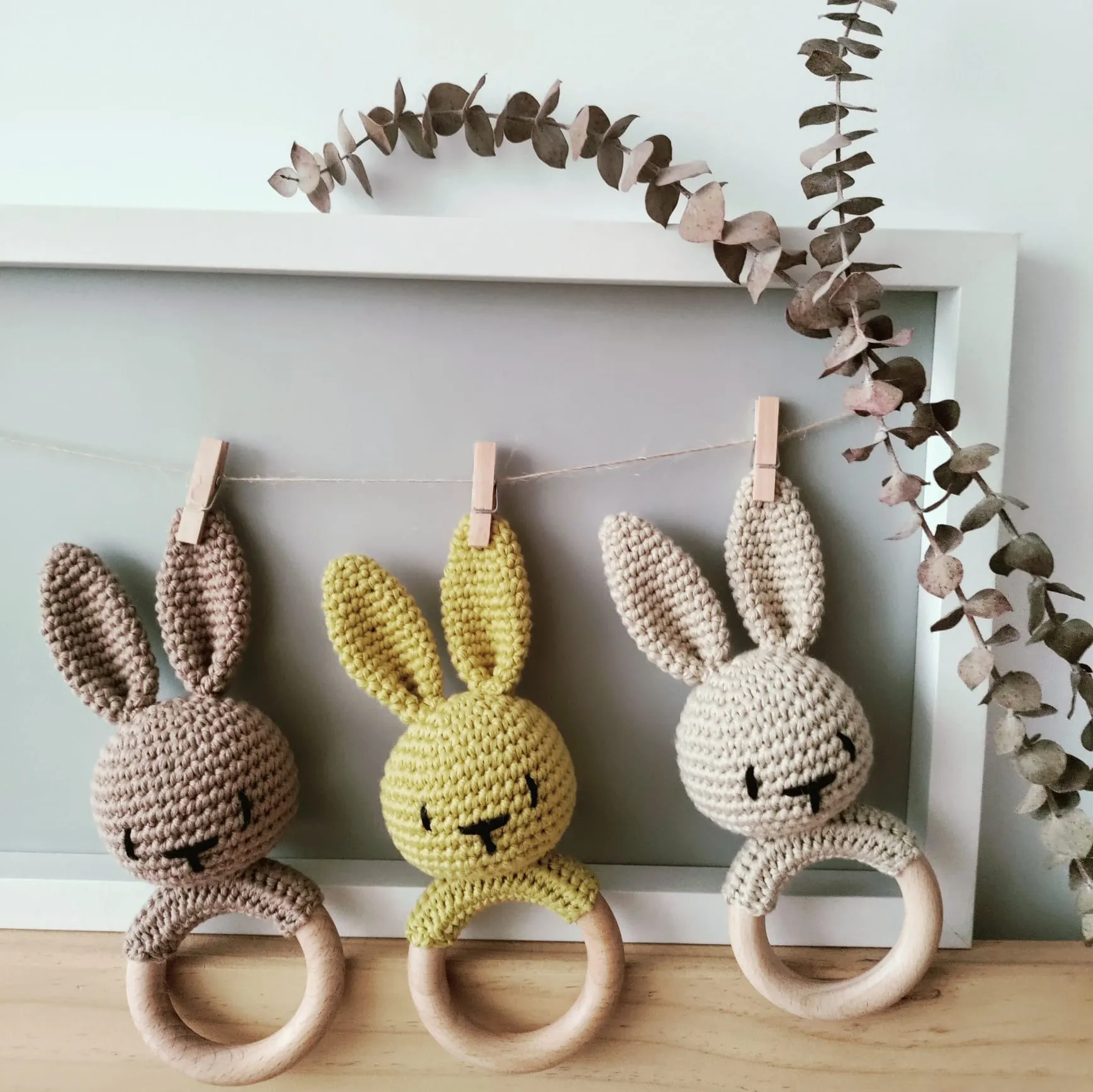 Mini Dudi Sonajero de crochet